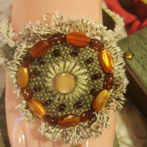 Wild Rose Womens Wedge Sandals Sz 10 - Picture 2 of 9